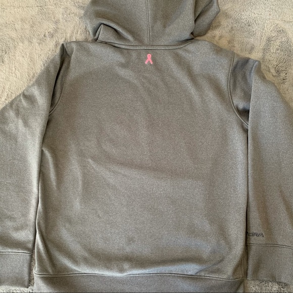 Women’s Grey/Pink Under Armour Hoodie - Picture 6 of 6
